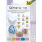 Folia Glitterkarton (zilver, goud, roze, blauw en mix)