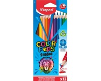 En_pochette de 12 crayons de couleur color'peps '