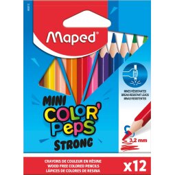 Maped kleurpotlood Color'Peps Mini Strong, 12 potloden in een kartonnen etui