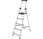 Brasq ladder SL500, aluminum, silver, 5 steps