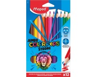 Maped kleurpotlood Color'Peps Jumbo Strong, 12 potloden in een kartonnen etui