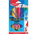 Maped kleurpotlood Color'Peps Jumbo Strong, 12 potloden in een kartonnen etui