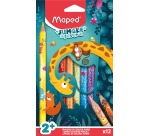 Maped Jungle Fever Jumbo Colored Pencil Set 12 Colors