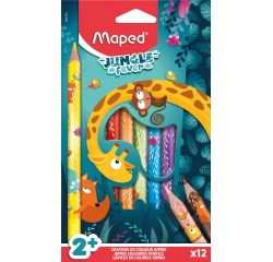 Maped Buntstift Jungle Fever Jumbo Set 12 Farben