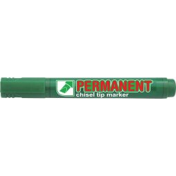 Crown permanent marker,  schuine punt,  schrijfbreedte 1 - 3 mm, groen