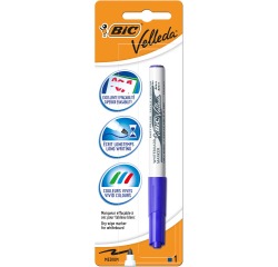 Bic Velleda marqueur pour tableaux blancs 1741, bleu, sous blister