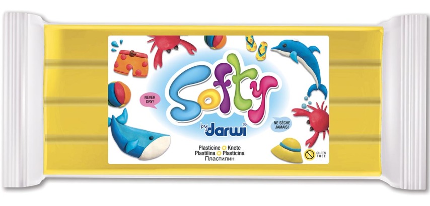 Darwi modeling clay Softy, yellow
