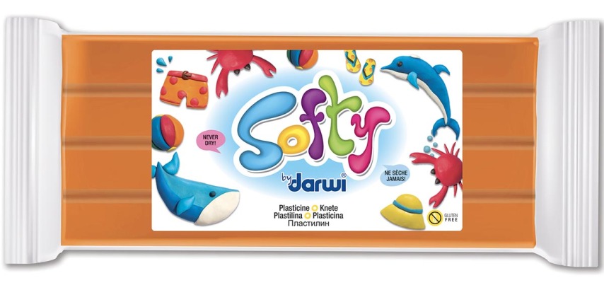 Darwi pâte à modeler Softy orange