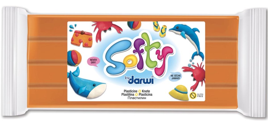Darwi pâte à modeler Softy orange