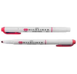 ZEBRA MILDLINER markeerstift, dubbele punt, rood