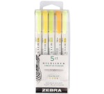 ZEBRA MILDLINER surligneur à deux pointes, Yellow, étui de 5 pièces, en couleurs assorties