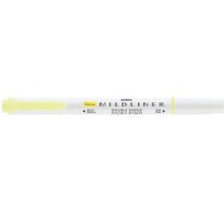 ZEBRA MILDLINER markeerstift, dubbele punt, geel