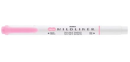 ZEBRA MILDLINER double-ended highlighter, pink