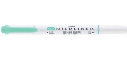 ZEBRA MILDLINER double-ended highlighter, blue-green