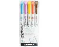 ZEBRA MILDLINER Doppelspitzen-Textmarker, Deepwarm, 5er Pack, in verschiedenen Farben