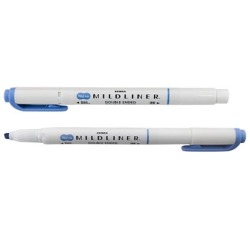 ZEBRA MILDLINER double-ended highlighter, dark blue