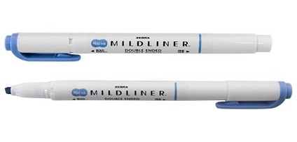 ZEBRA MILDLINER surligneur à deux pointes, bleu foncé