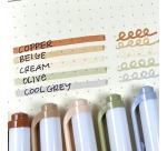 ZEBRA MILDLINER surligneur à deux pointes, Neutral, étui de 5 pièces, en couleurs assorties