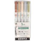 ZEBRA MILDLINER surligneur à deux pointes, Neutral, étui de 5 pièces, en couleurs assorties
