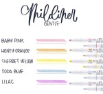 ZEBRA MILDLINER markeerstift, dubbele punt, Gentle, etui van 5 stuks, in geassorteerde kleuren