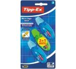 Correctietape Tipp-Ex micro twist 5mmx8m blister 2+1 gratis