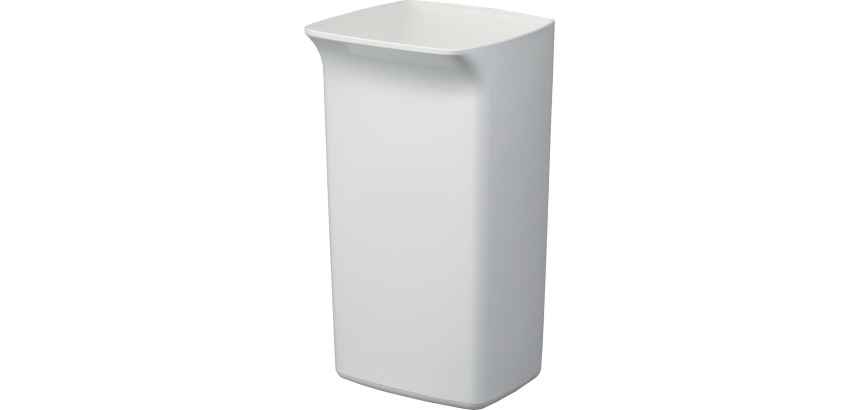 Langlebiger Mülleimer Durabin 40 Liter, weiß