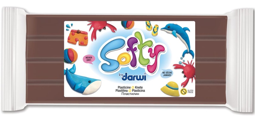 Darwi Softy Knetmasse braun