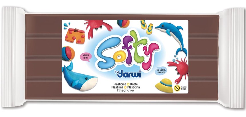 Darwi pâte à modeler Softy brun