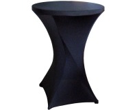En_housse pour table debout noir