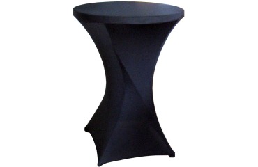 En_housse pour table debout noir