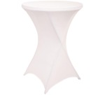 Housse de table haute BRASQ 80cm blanc