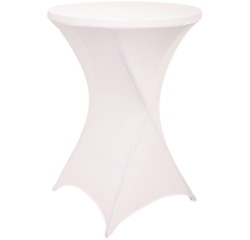 High table cover BRASQ 80cm white