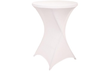Housse de table haute BRASQ 80cm blanc