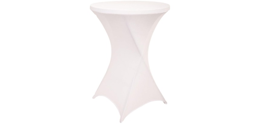 Tafelrok BRASQ voor statafel 80cm wit