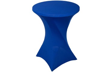 Housse BRASK pour table haute 80cm bleu