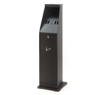 Cendrier sur colonne Vepa Bins noir 31043774