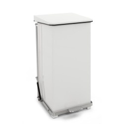 V-part conteneur à pédale industriel 90 l, blanc