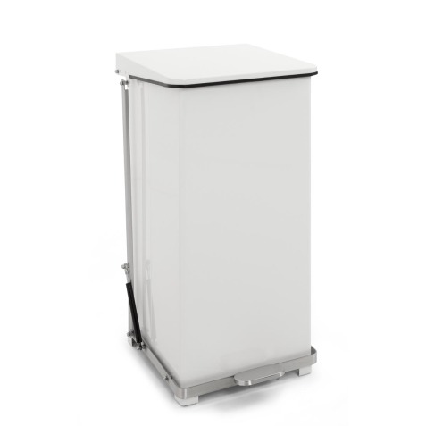 V-part conteneur à pédale industriel 90 l, blanc