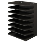 Vepa Bins Sorting Shelf 8 Compartments Black