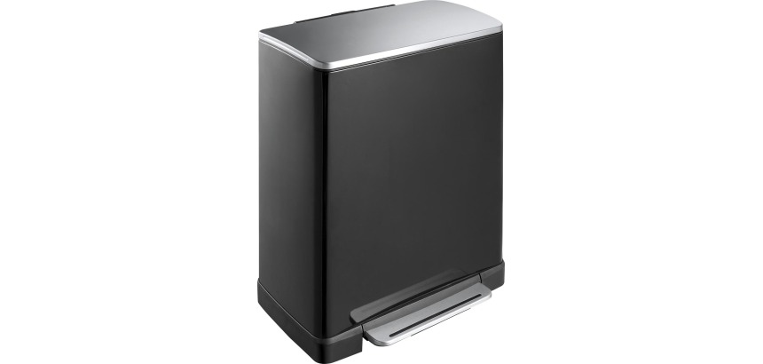 Afvalbak met pedaal voor gescheiden afvalinzameling E-Cube 28 + 18L