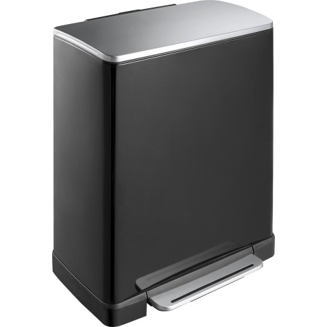 Poubelle à pédale tri sélectif E-Cube 28 + 18L