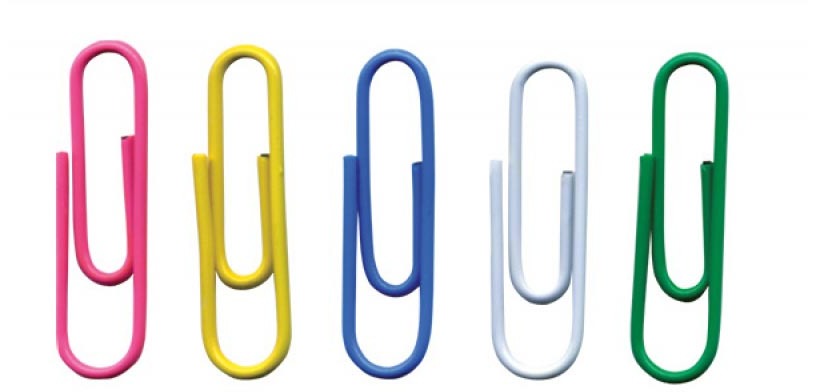 OFFICE products papierklemmen, 28 mm, geassorteerde kleuren, zak van 500 stuks