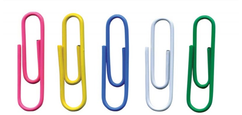 OFFICE products papierklemmen, 28 mm, geassorteerde kleuren, zak van 500 stuks