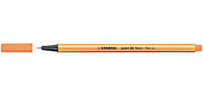 STABILO point 88 fineliner, fluo-oranje