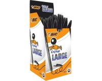 Bic balpen Cristal Large, brede punt, zwart