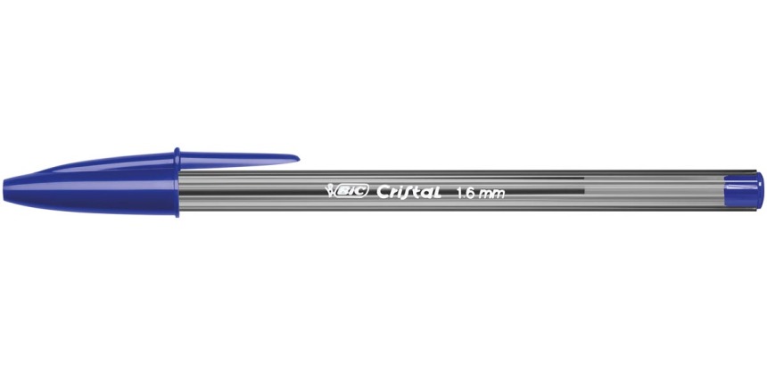 Bic Cristal Large ballpoint pen, broad point, blue