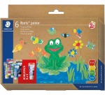 Staedtler Noris Junior gouache au doigt, assorti, 6 tubes de 75ml