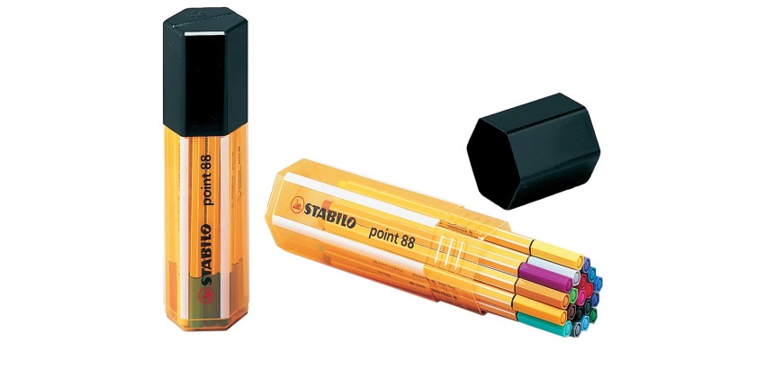 STABILO point 88 fineliner, Big Point box, 20 pièces en couleurs assorties