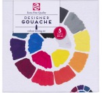 Talens Gouache Extra Fein, 20-ml-Tube, Schachtel mit 5 Tuben in verschiedenen Farben