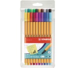 STABILO point 88 fineliner, etui van 20 stuks in geassorteerde kleuren
